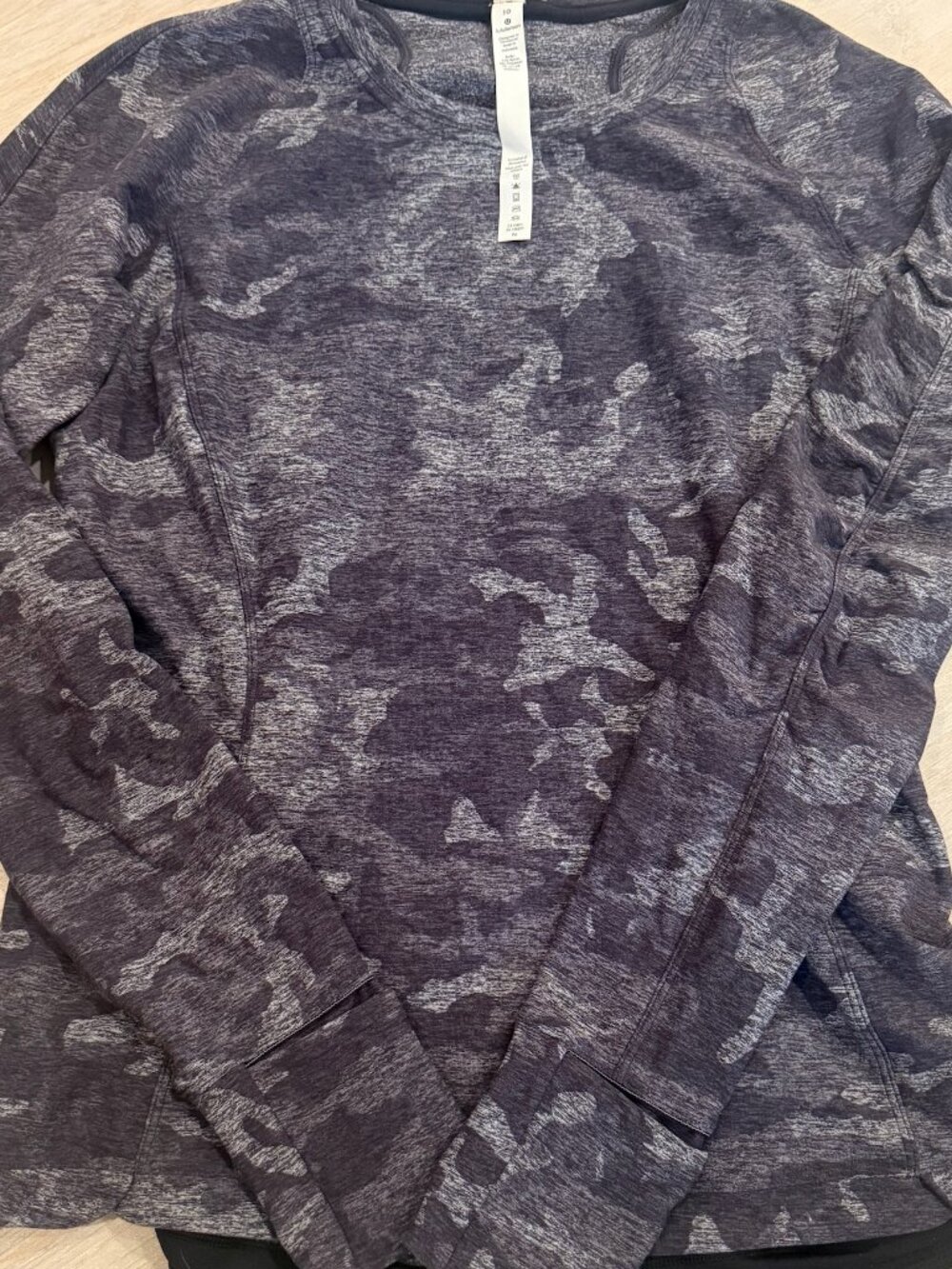 Lululemon Camo Long Sleeve Running Pullover